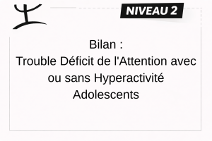 TDAH – ADOLESCENT (13 à 17 ans et 11 mois) – NIVEAU 2